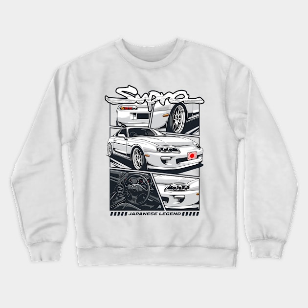 Supra MK4 Manga Crewneck Sweatshirt by cturs